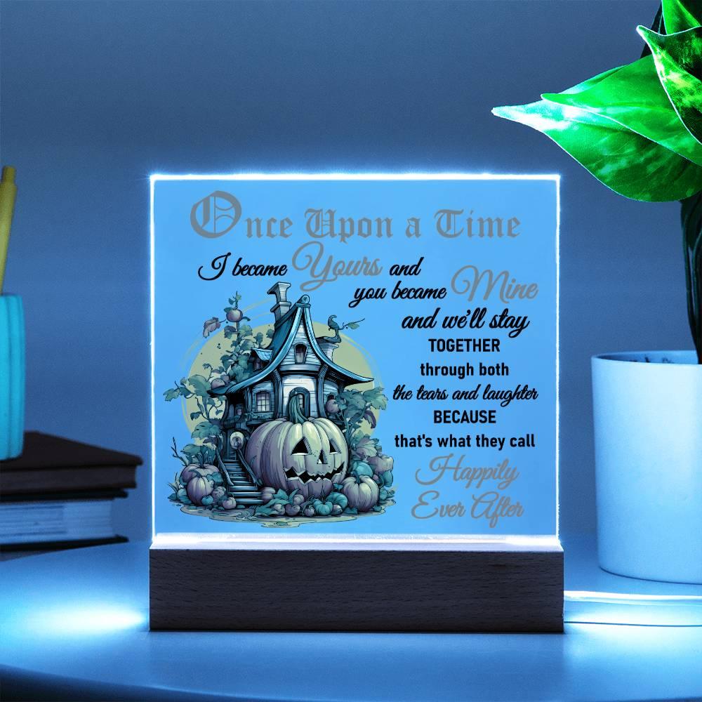 Halloween 'Happily Ever After' Acrylic Square Plaque - Real Rad Boutique