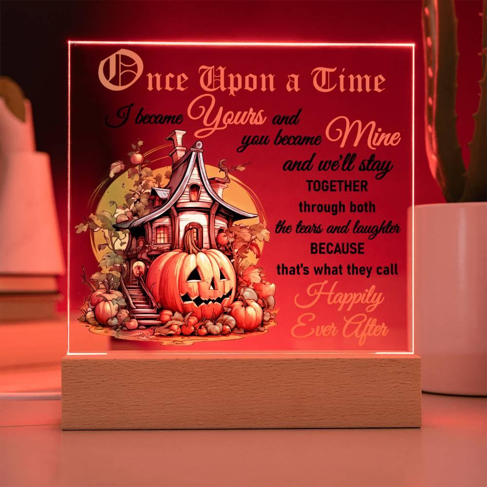 Halloween 'Happily Ever After' Acrylic Square Plaque - Real Rad Boutique