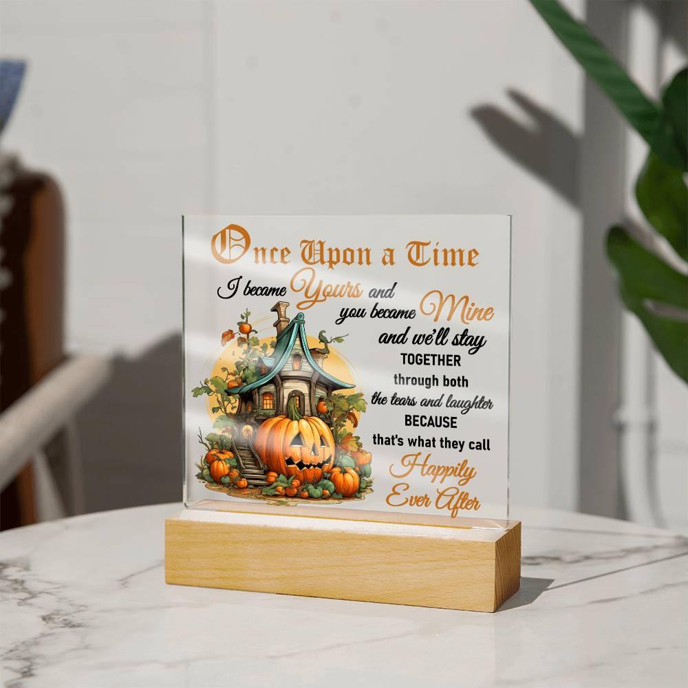 Halloween 'Happily Ever After' Acrylic Square Plaque - Real Rad Boutique