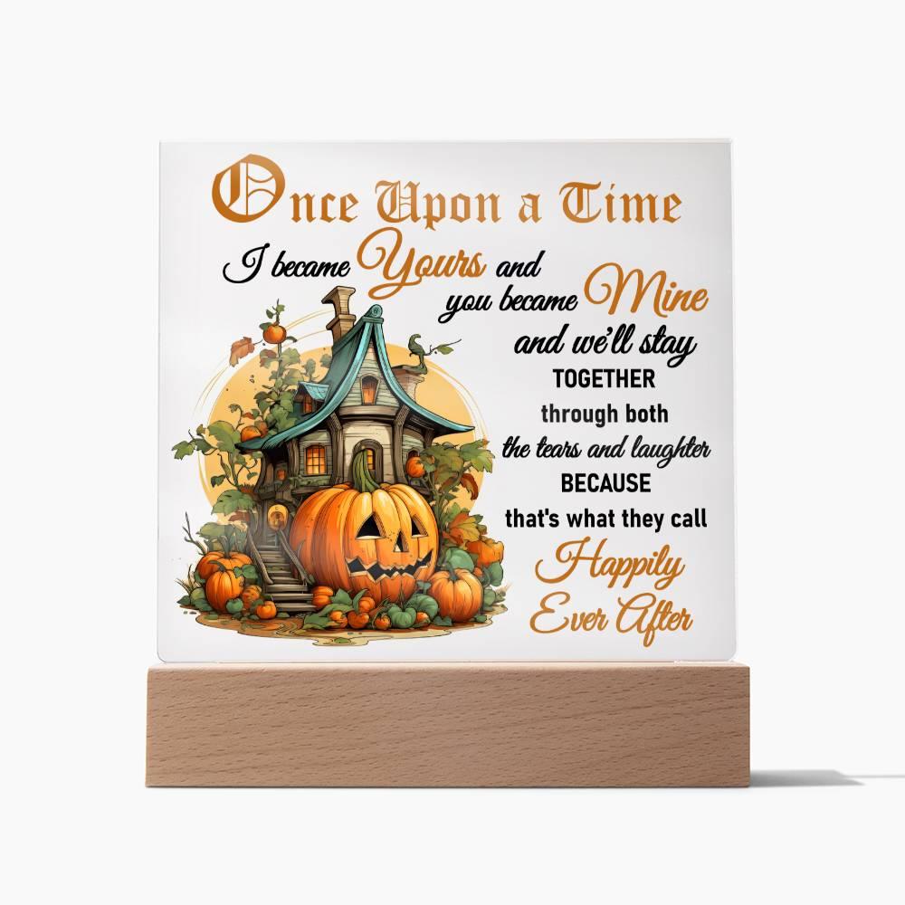 Halloween 'Happily Ever After' Acrylic Square Plaque - Real Rad Boutique