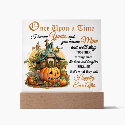 Halloween 'Happily Ever After' Acrylic Square Plaque - Real Rad Boutique