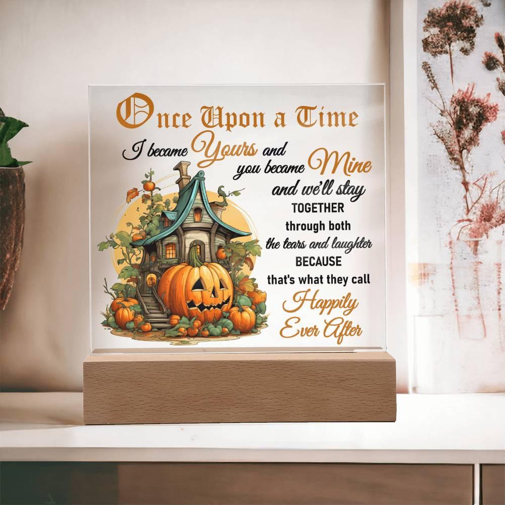 Halloween 'Happily Ever After' Acrylic Square Plaque - Real Rad Boutique