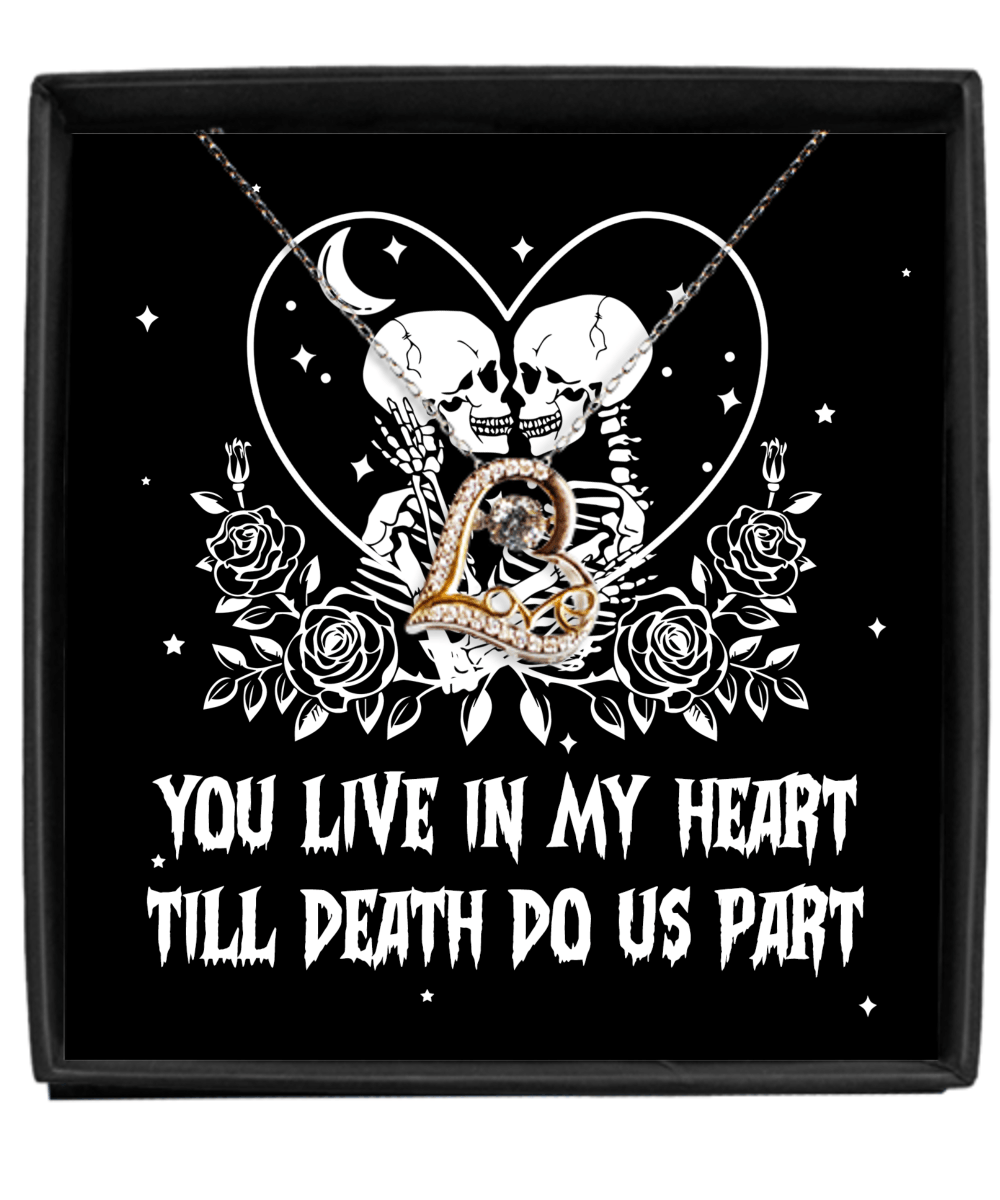 Halloween 'Heartbound Beyond the Grave' Love Dancing Necklace - Real Rad Boutique