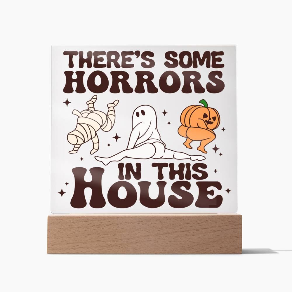 Halloween 'Horror House' Acrylic Square Plaque - Real Rad Boutique