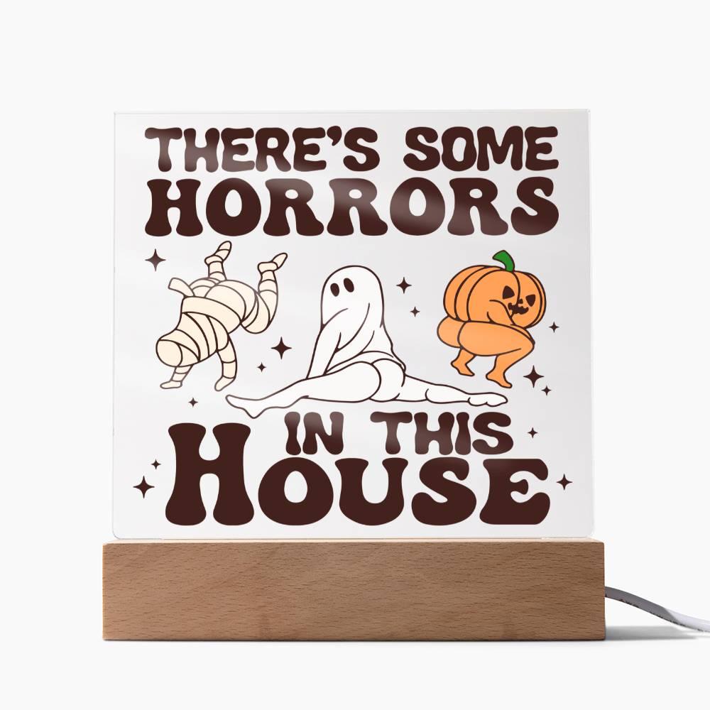 Halloween 'Horror House' Acrylic Square Plaque - Real Rad Boutique