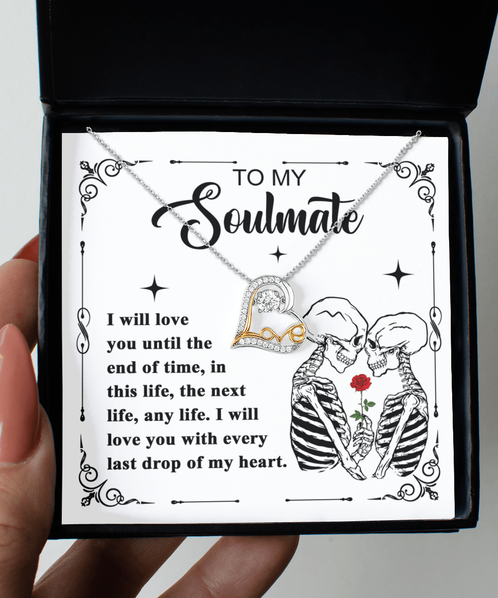 Halloween 'I Will Love You Till the End of Time' Love Dancing Necklace - Real Rad Boutique