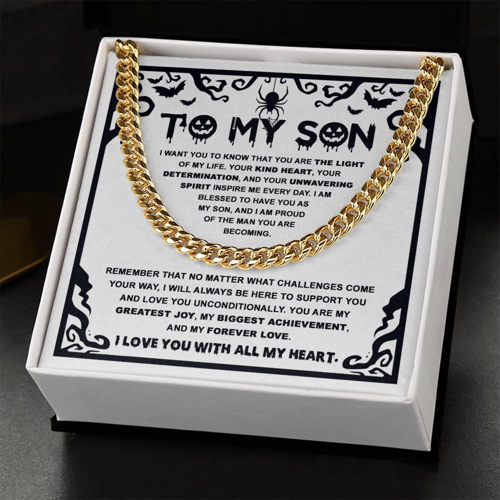 Halloween 'My Proudest Achievement' Cuban Link Chain - Real Rad Boutique