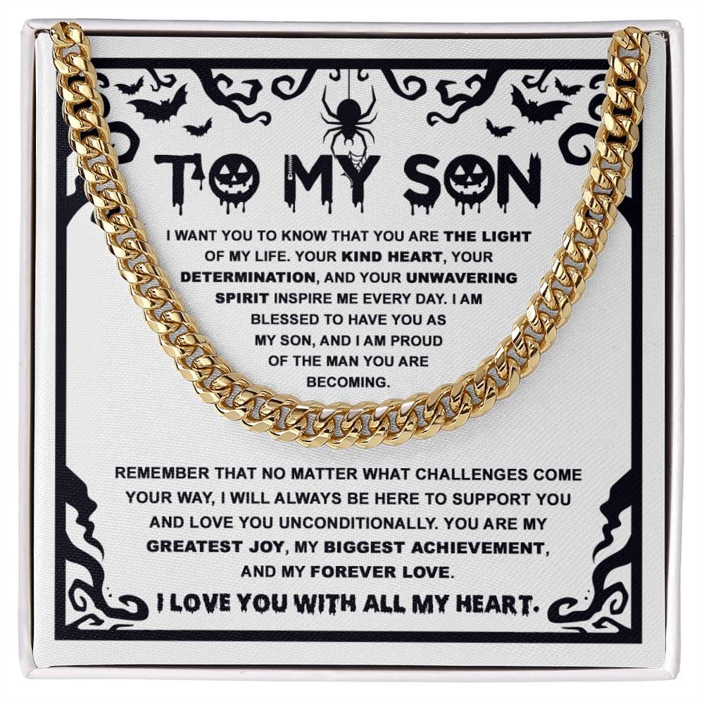 Halloween 'My Proudest Achievement' Cuban Link Chain - Real Rad Boutique