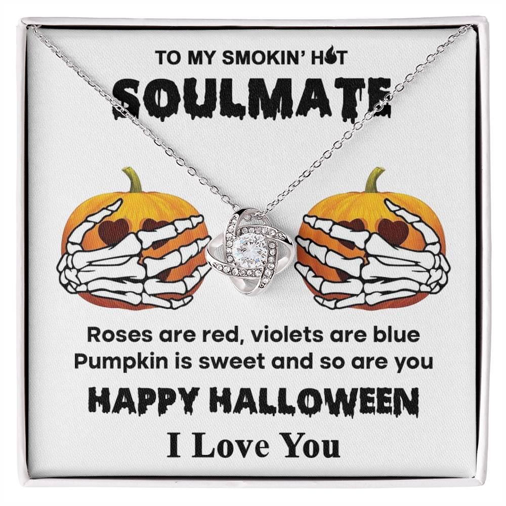 Halloween 'Sweet Pumpkin' Love Knot Necklace - Real Rad Boutique