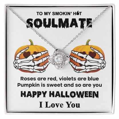 Halloween 'Sweet Pumpkin' Love Knot Necklace - Real Rad Boutique