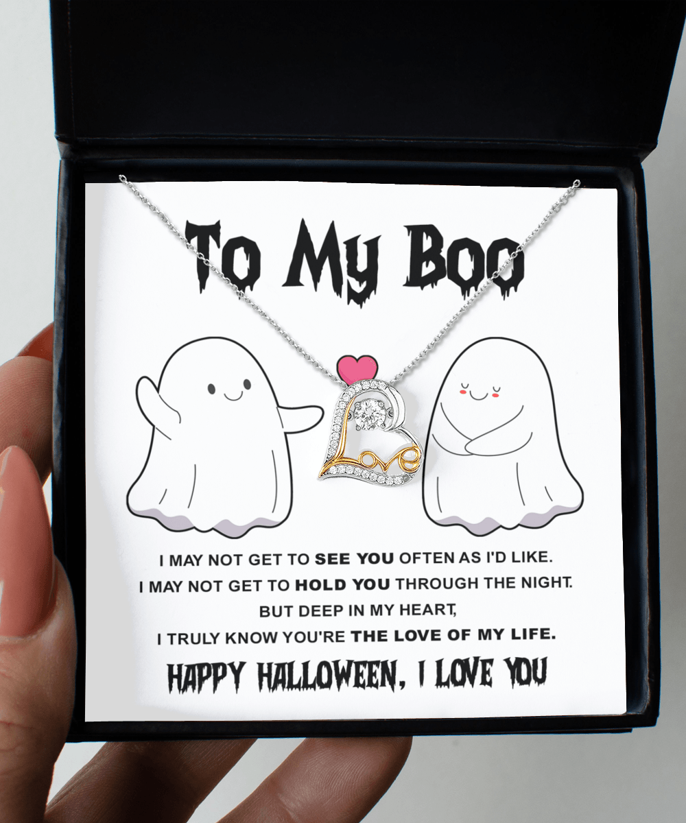 Halloween 'To My Boo' Love Dancing Necklace - Real Rad Boutique