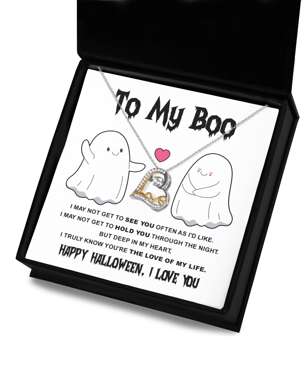 Halloween 'To My Boo' Love Dancing Necklace - Real Rad Boutique