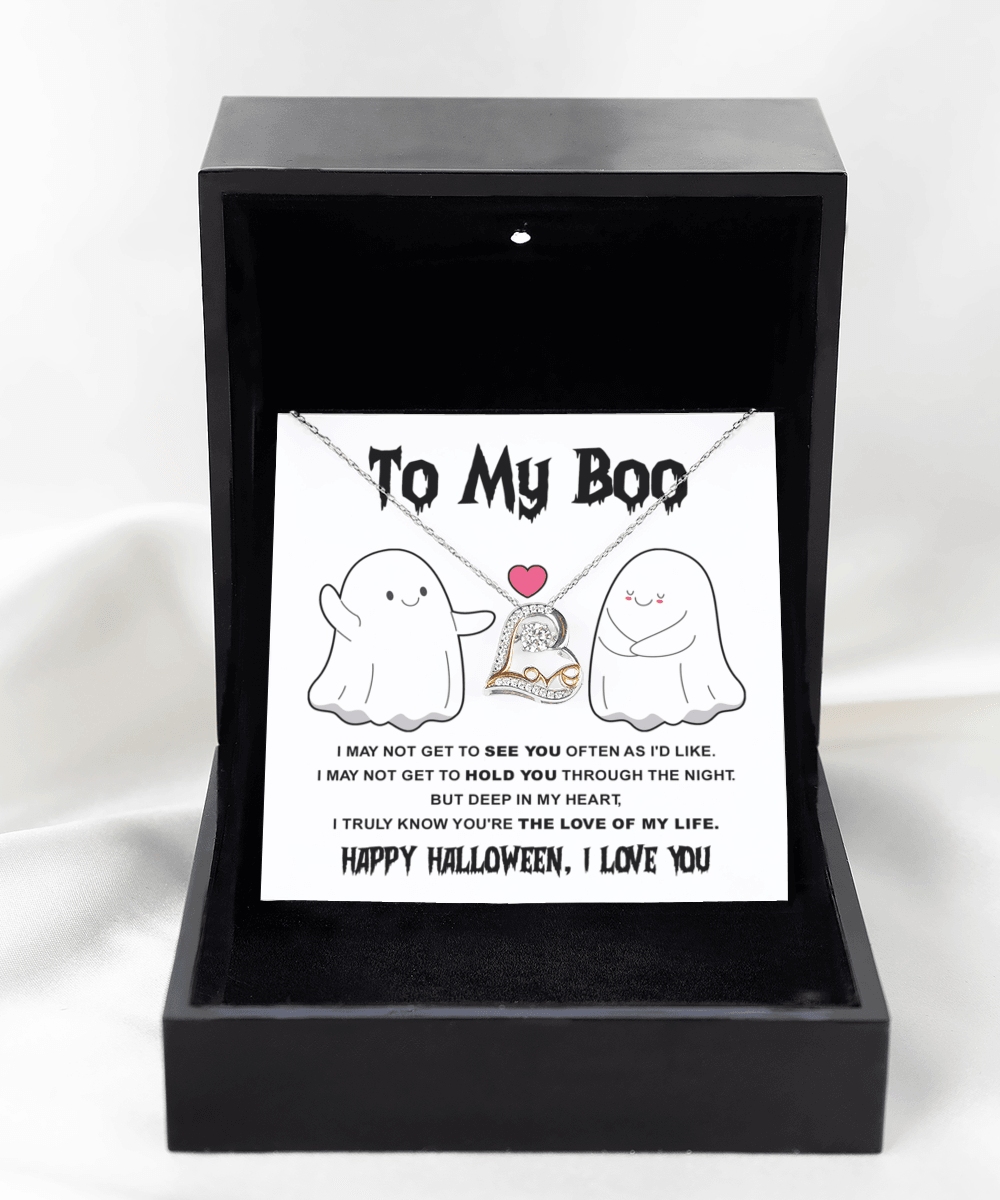 Halloween 'To My Boo' Love Dancing Necklace - Real Rad Boutique