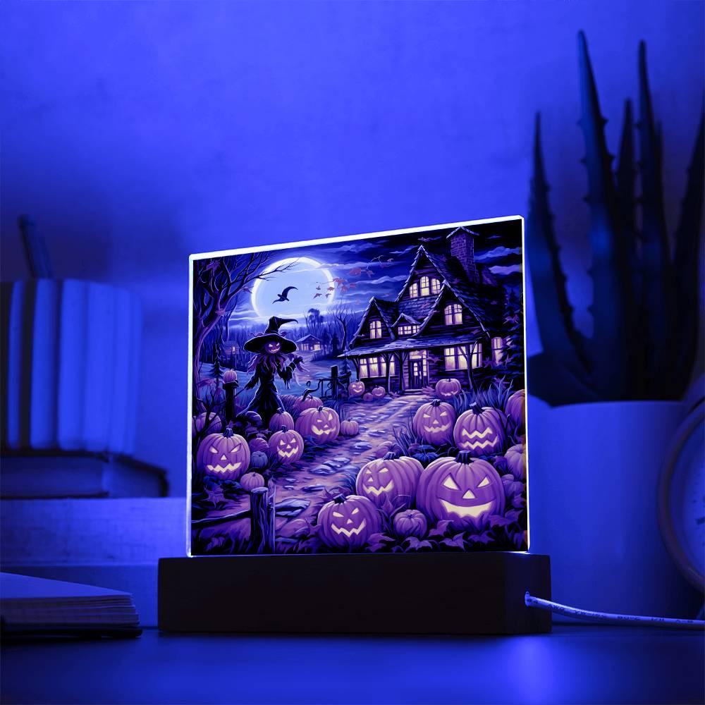 Halloween 'Wickedly Enchanted' Acrylic Square Plaque - Real Rad Boutique