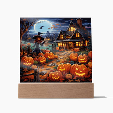 Halloween 'Wickedly Enchanted' Acrylic Square Plaque - Real Rad Boutique