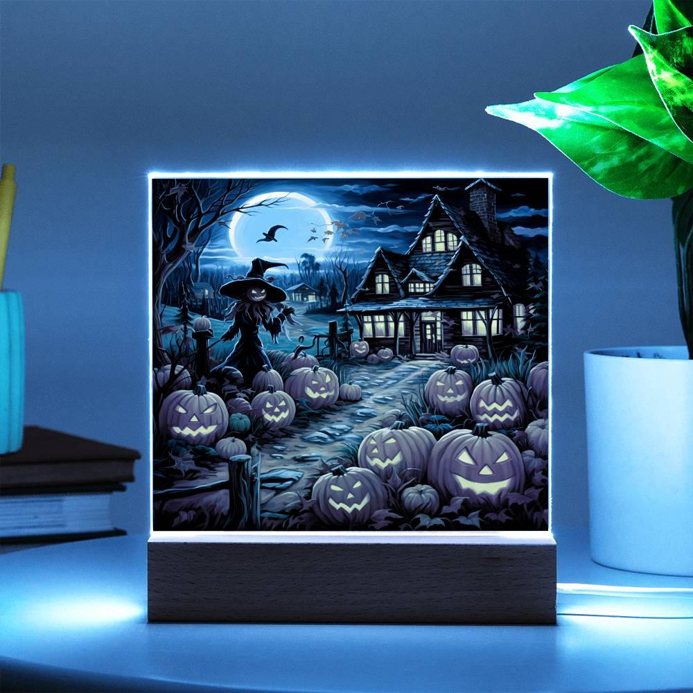 Halloween 'Wickedly Enchanted' Acrylic Square Plaque - Real Rad Boutique