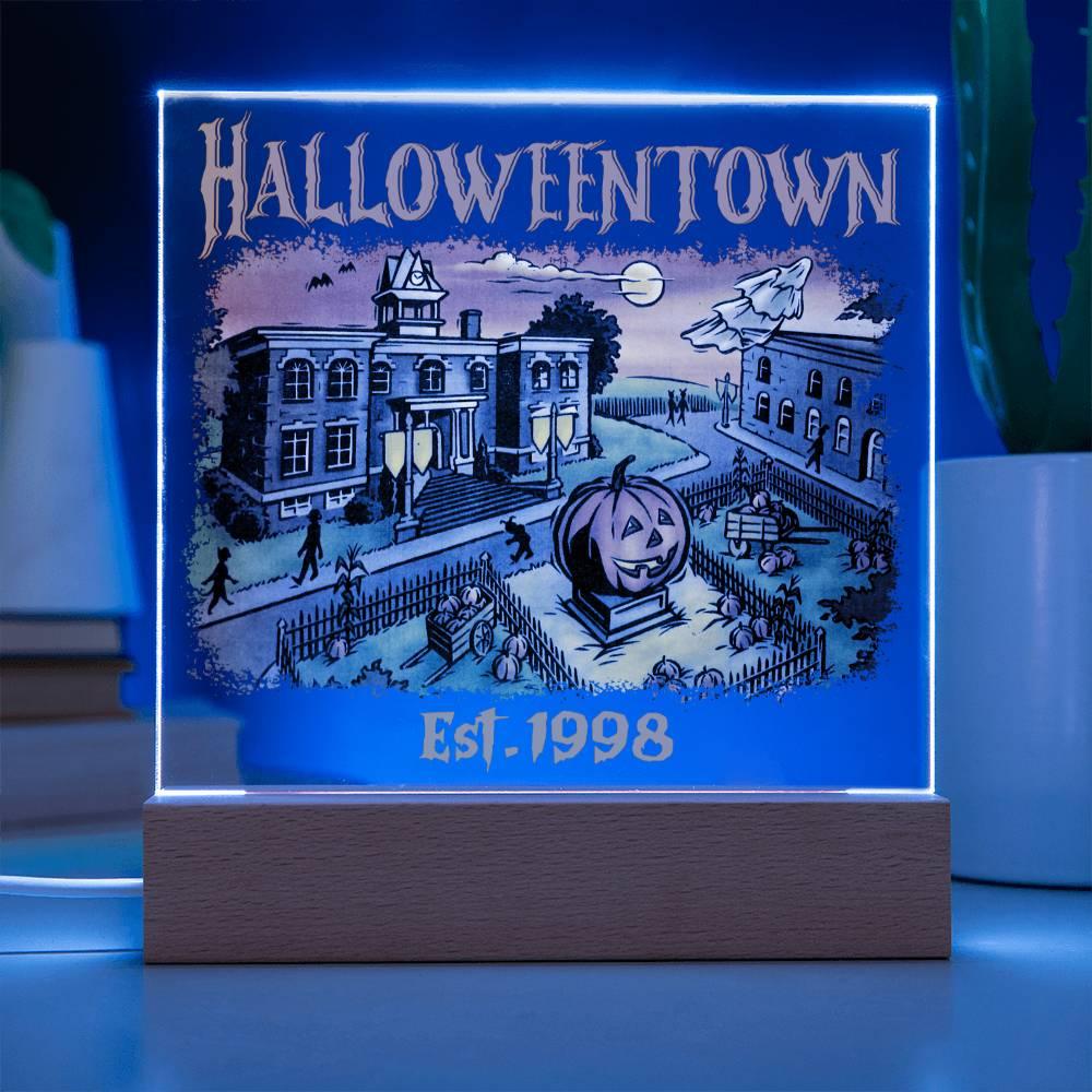 'Halloweentown' Acrylic Square Plaque - Real Rad Boutique