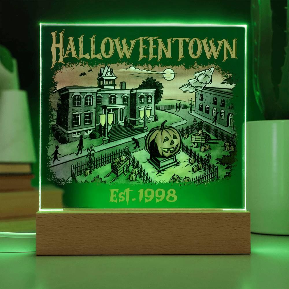 'Halloweentown' Acrylic Square Plaque - Real Rad Boutique