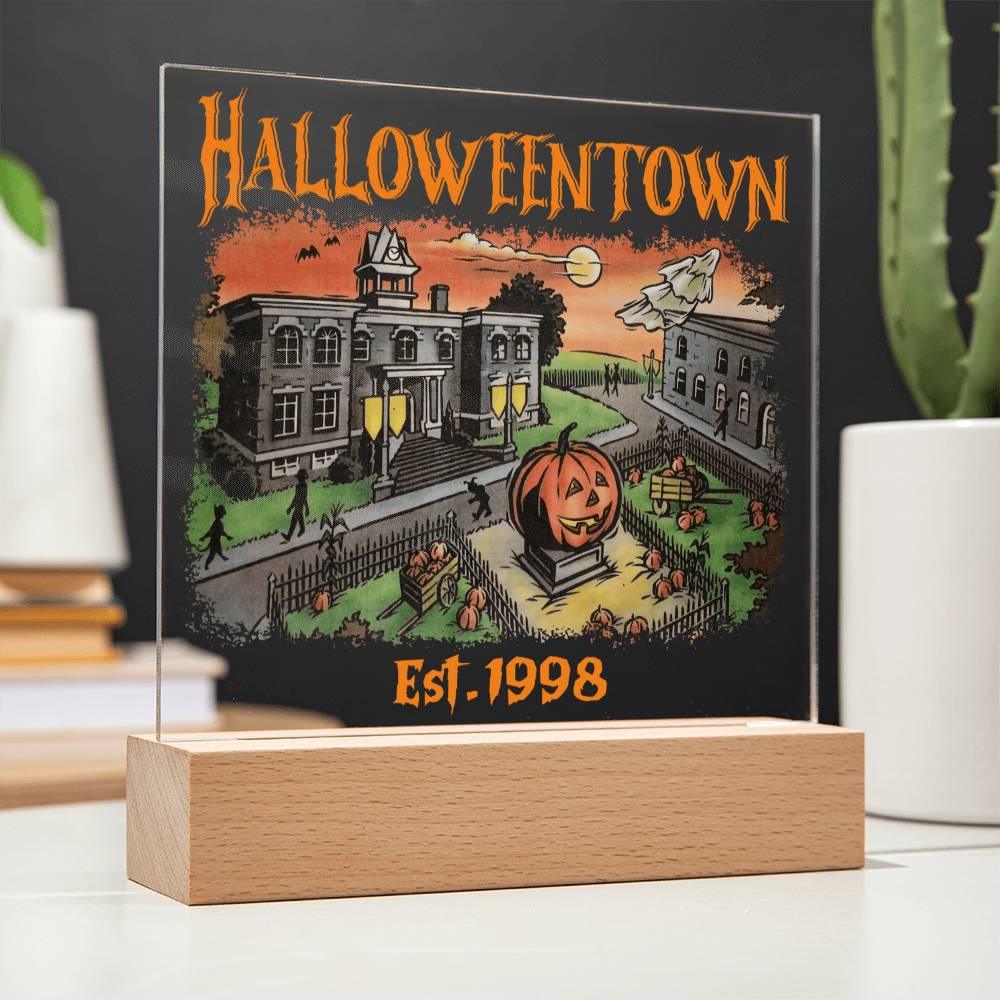 'Halloweentown' Acrylic Square Plaque - Real Rad Boutique