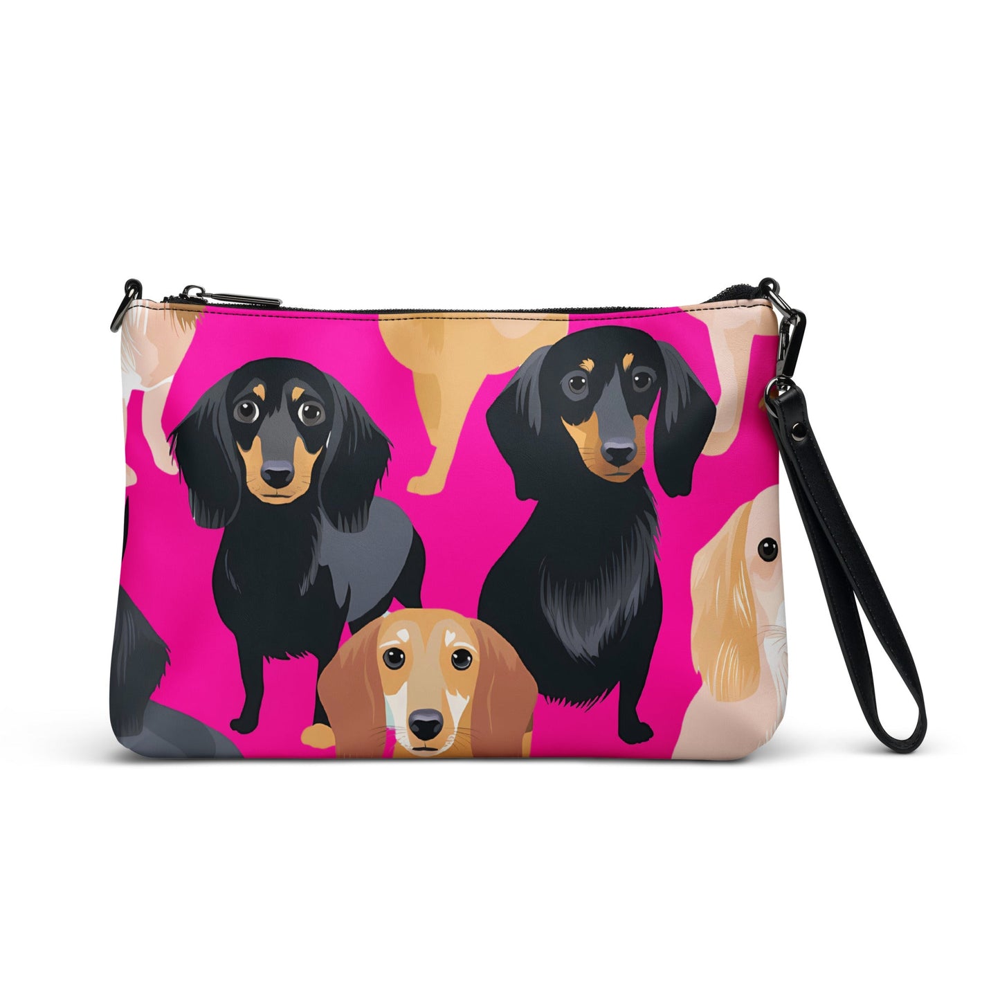 Hot Pink Hounds - Dachshund Crossbody Purse - Real Rad Boutique