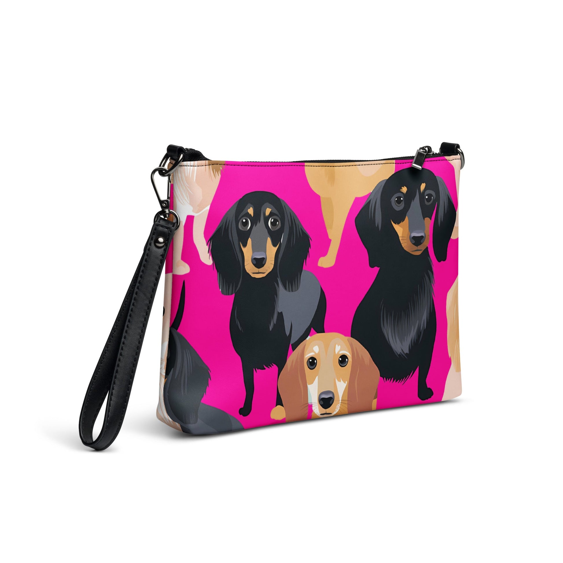 Hot Pink Hounds - Dachshund Crossbody Purse - Real Rad Boutique