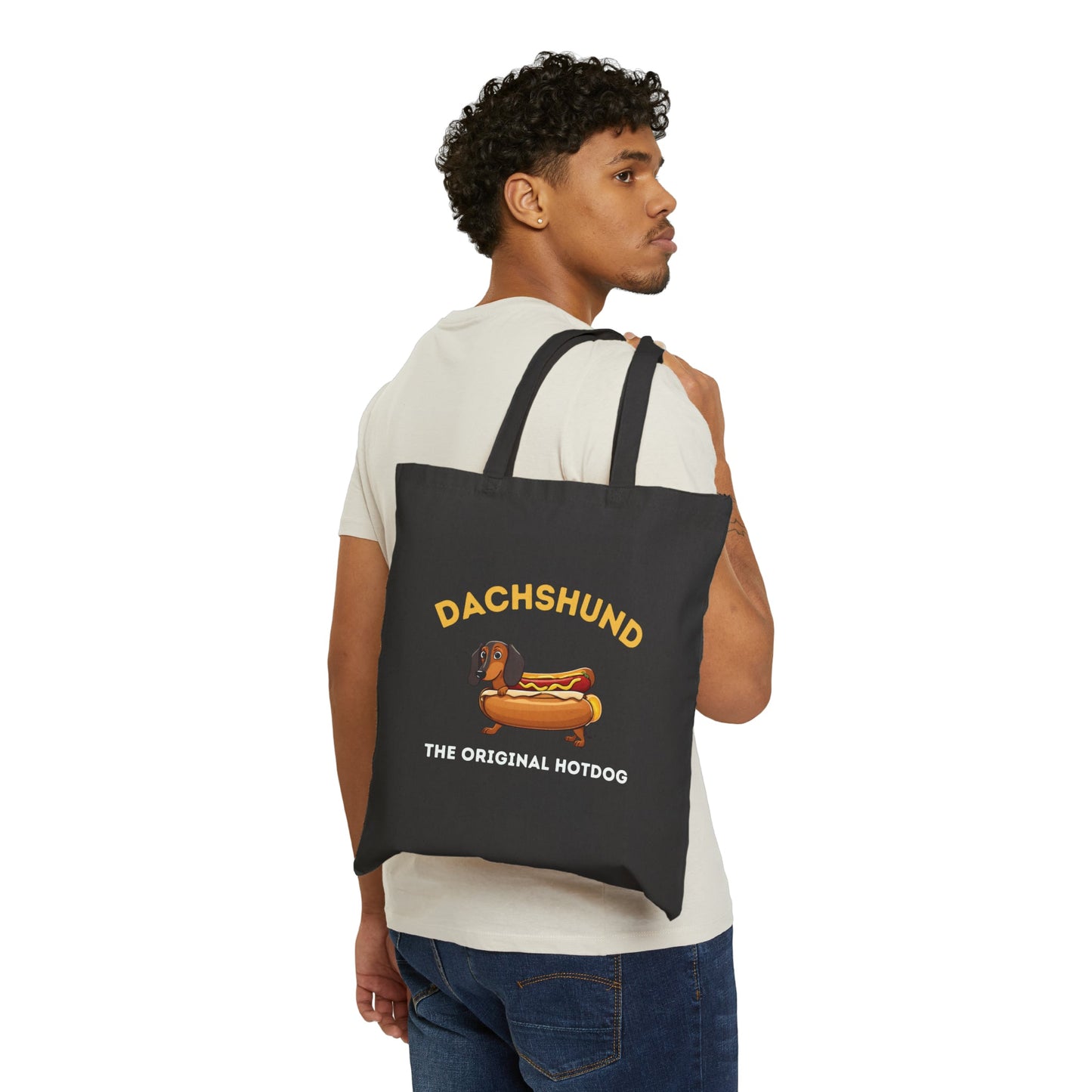 Hotdog Haven - Dachshund Cotton Canvas Tote Bag - Real Rad Boutique