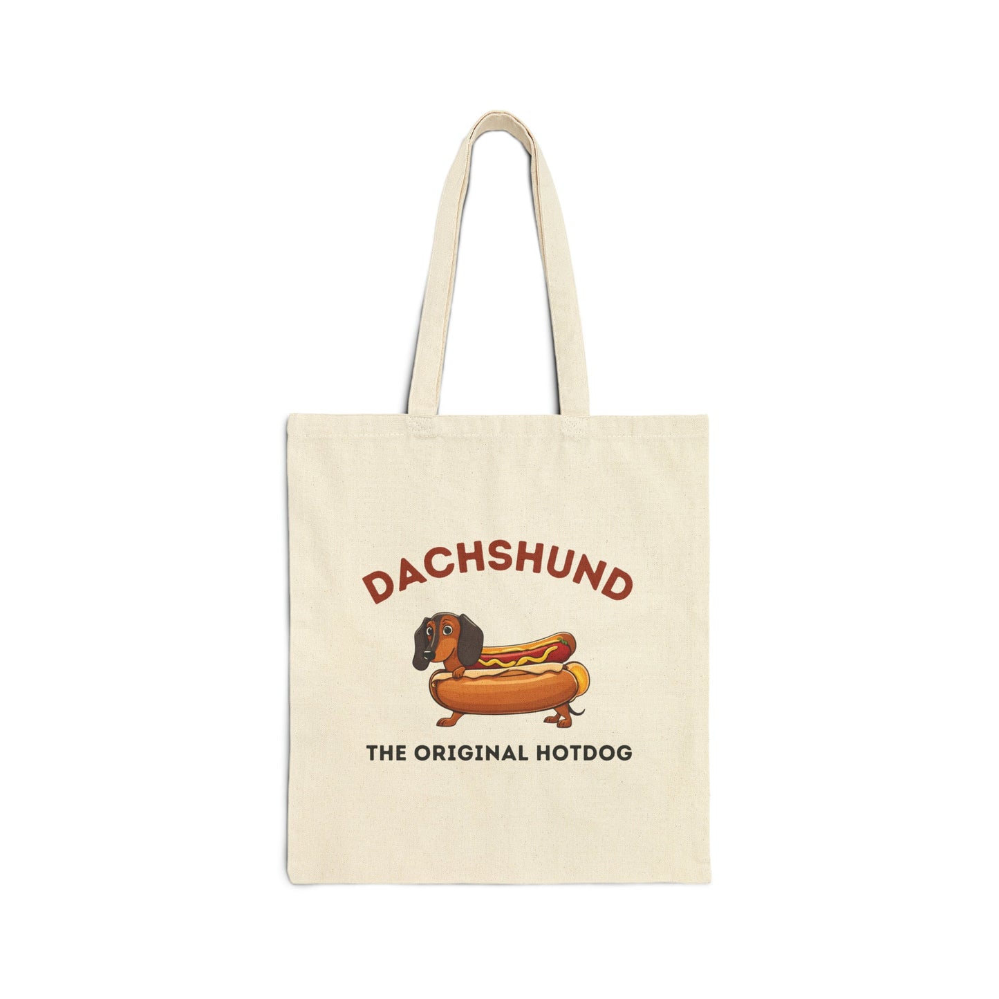 Hotdog Haven - Dachshund Cotton Canvas Tote Bag - Real Rad Boutique