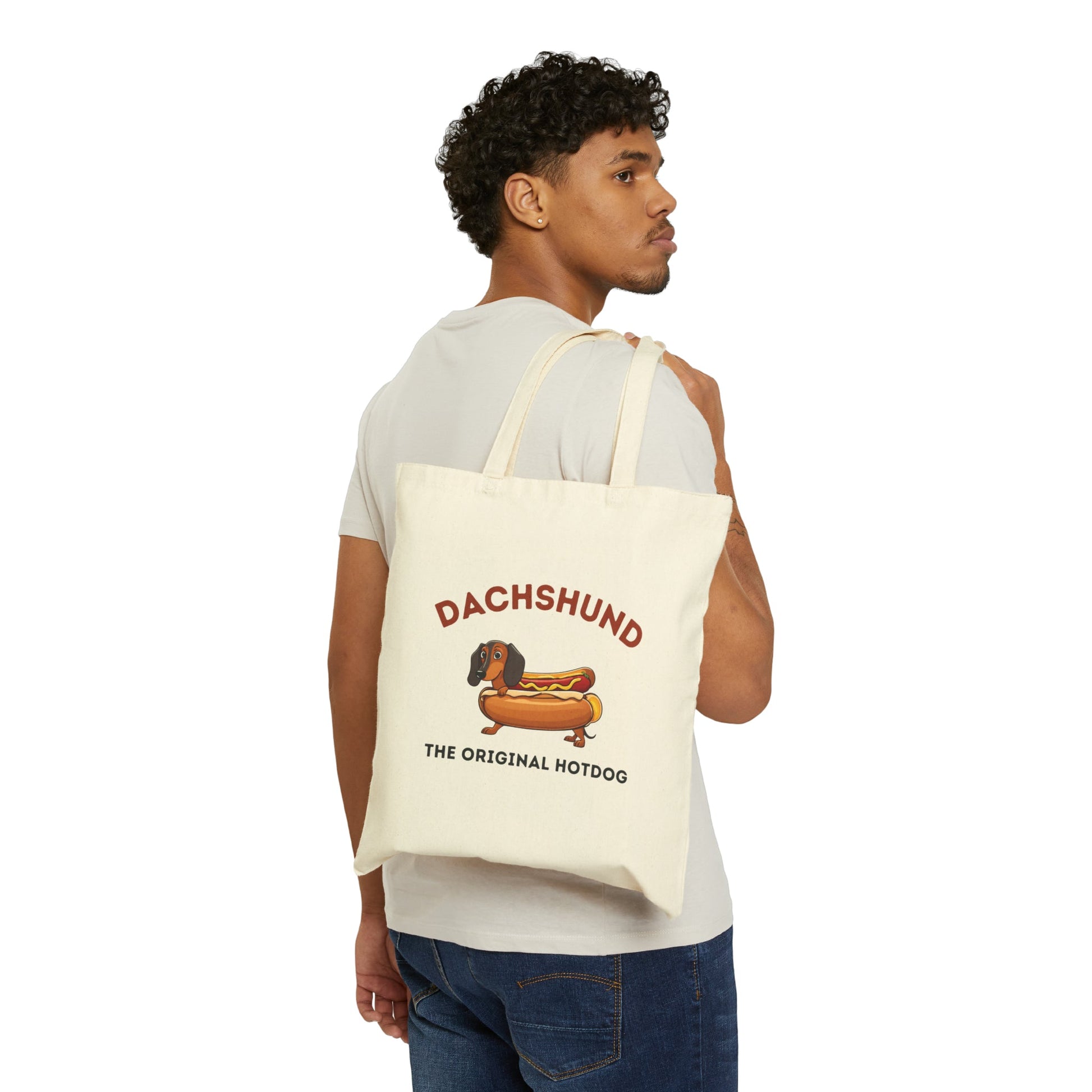 Hotdog Haven - Dachshund Cotton Canvas Tote Bag - Real Rad Boutique