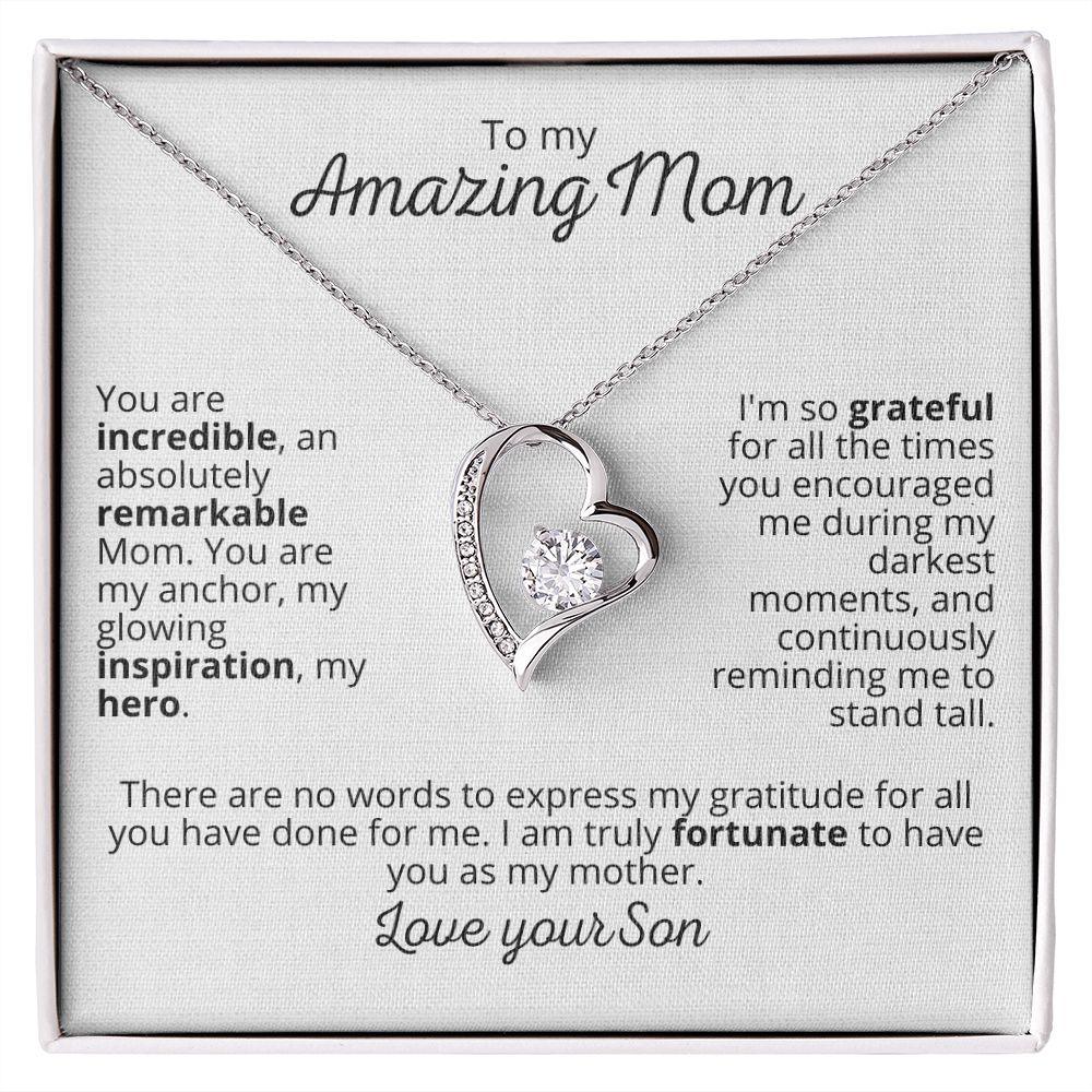 'Incredible Mom' Forever Love Necklace - Real Rad Boutique