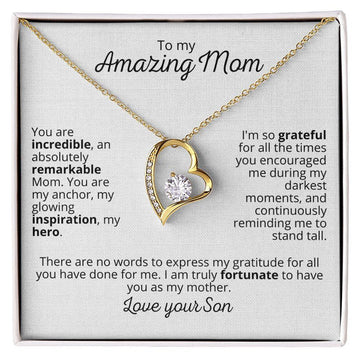 'Incredible Mom' Forever Love Necklace - Real Rad Boutique