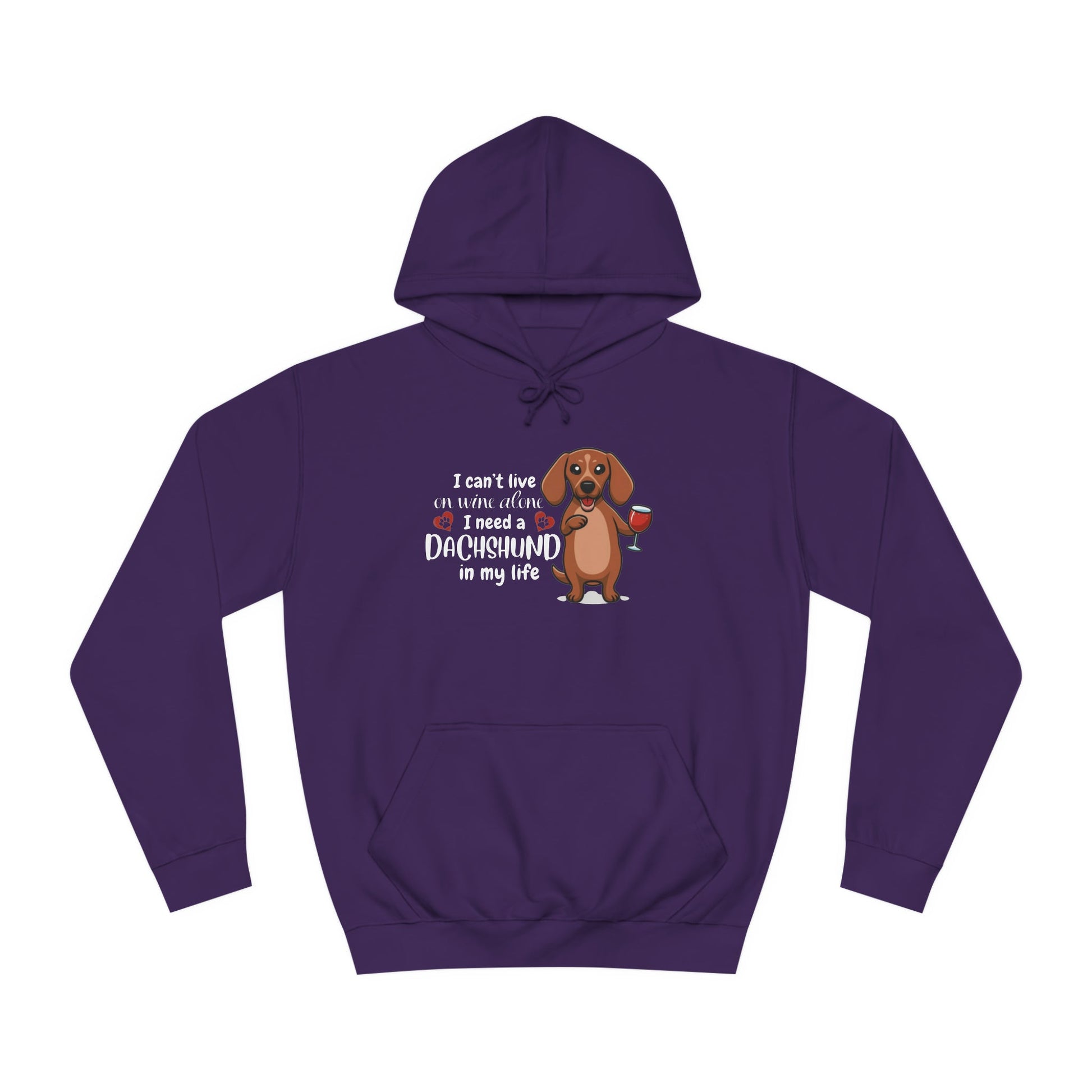 It's Wine Time - Dachshund Hoodie - Real Rad Boutique