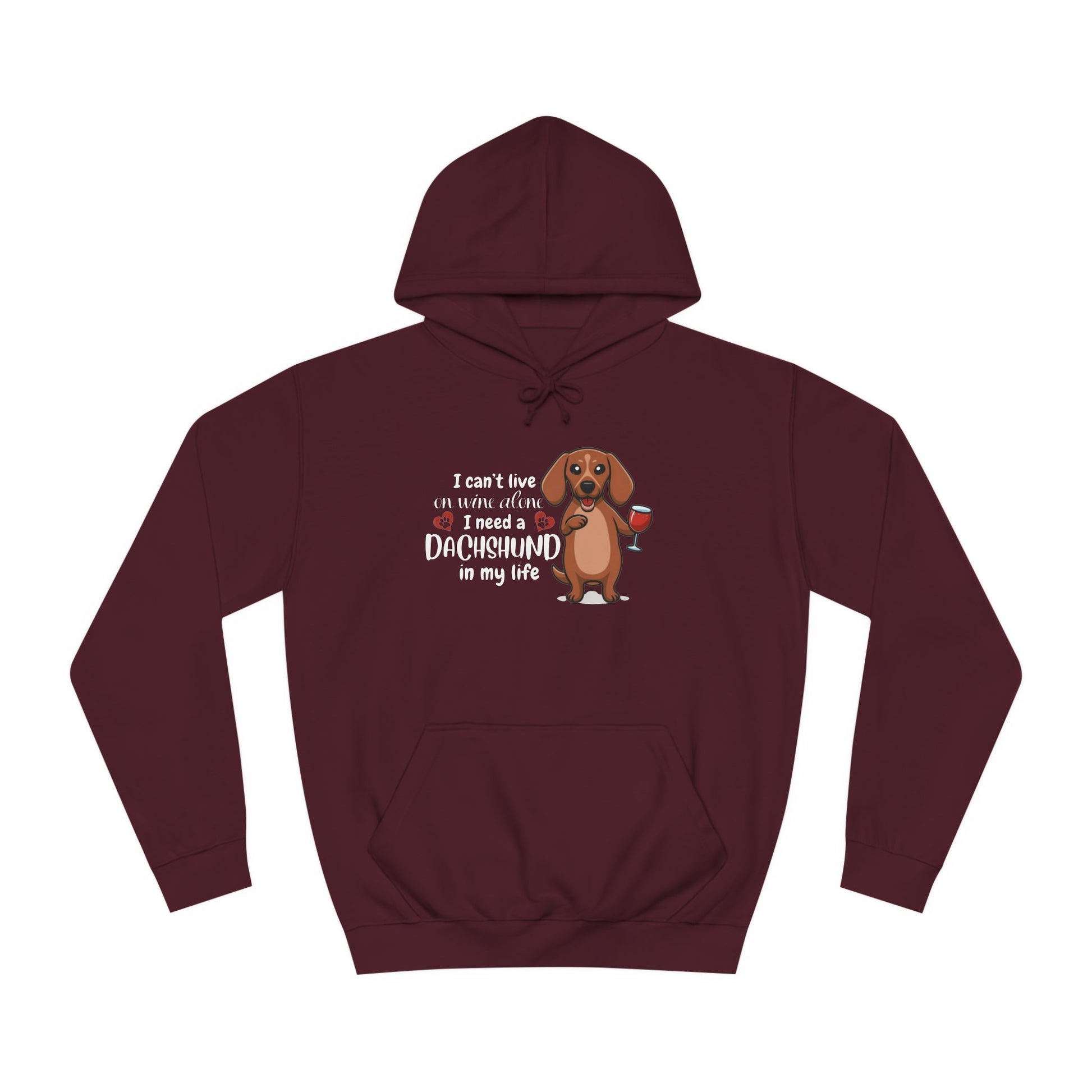 It's Wine Time - Dachshund Hoodie - Real Rad Boutique