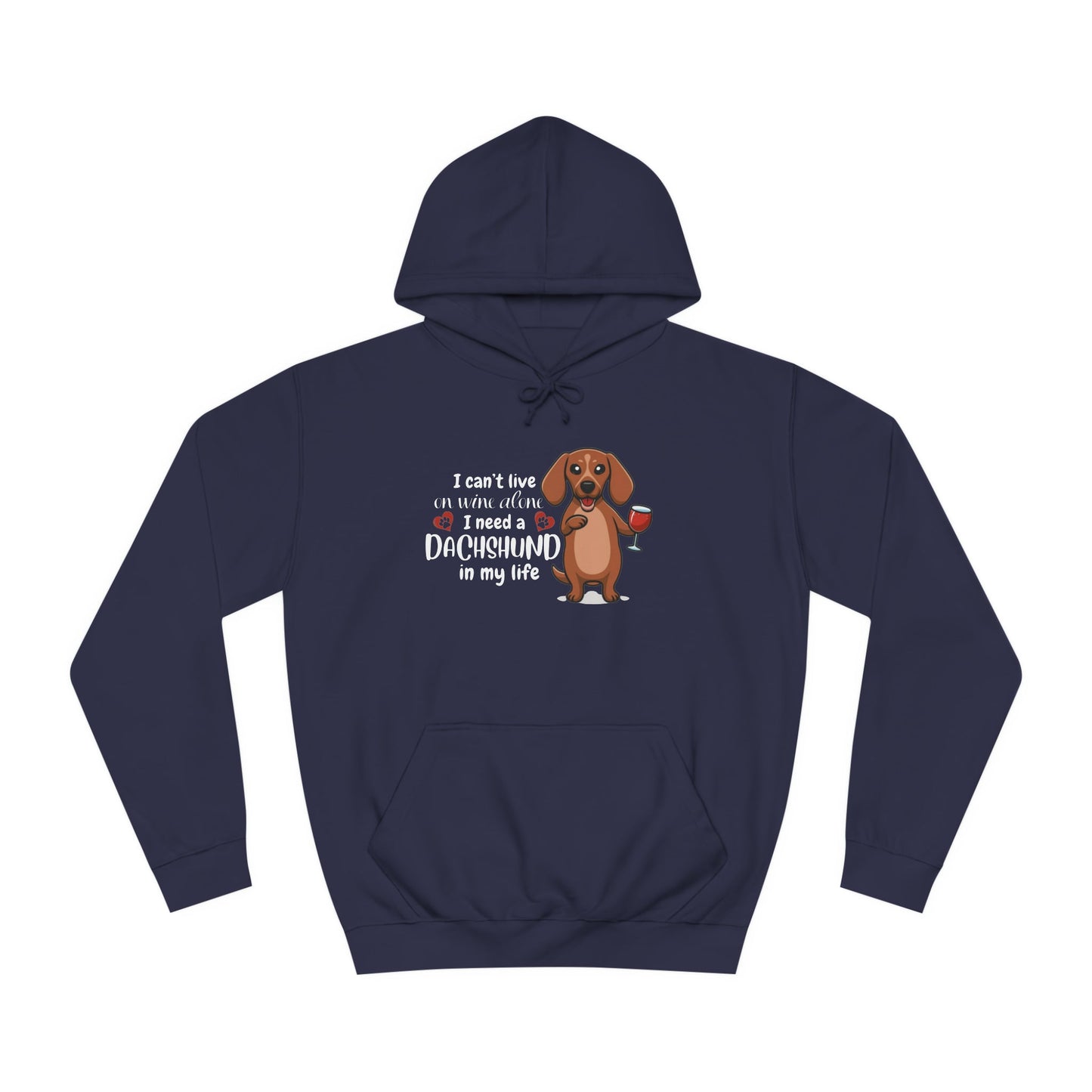 It's Wine Time - Dachshund Hoodie - Real Rad Boutique