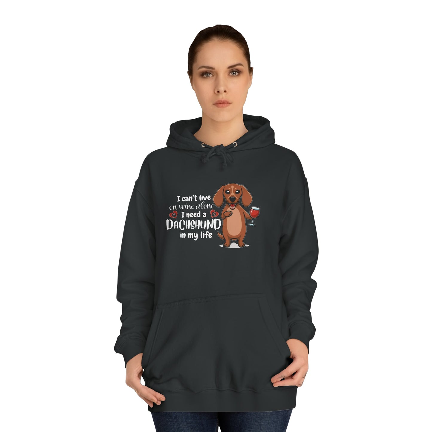 It's Wine Time - Dachshund Hoodie - Real Rad Boutique