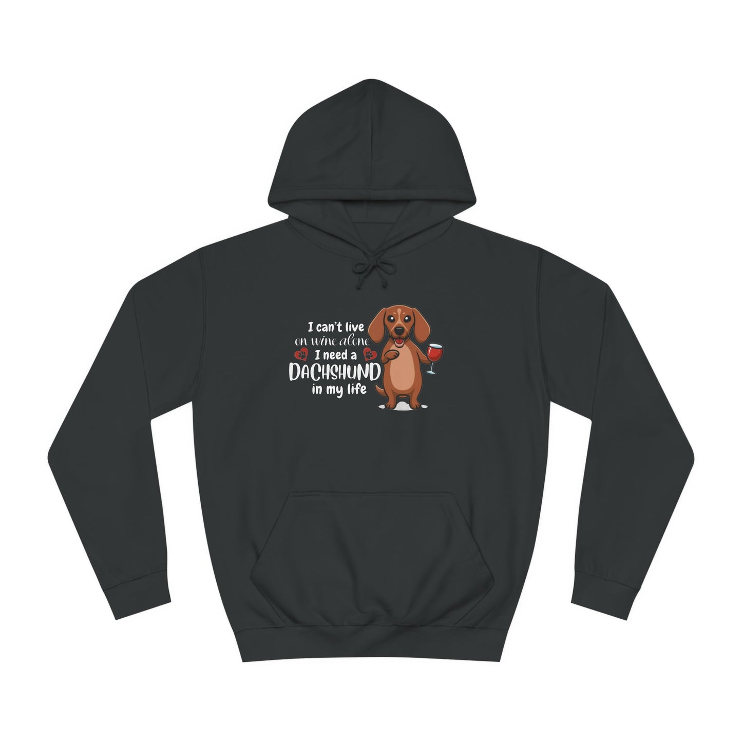 It's Wine Time - Dachshund Hoodie - Real Rad Boutique