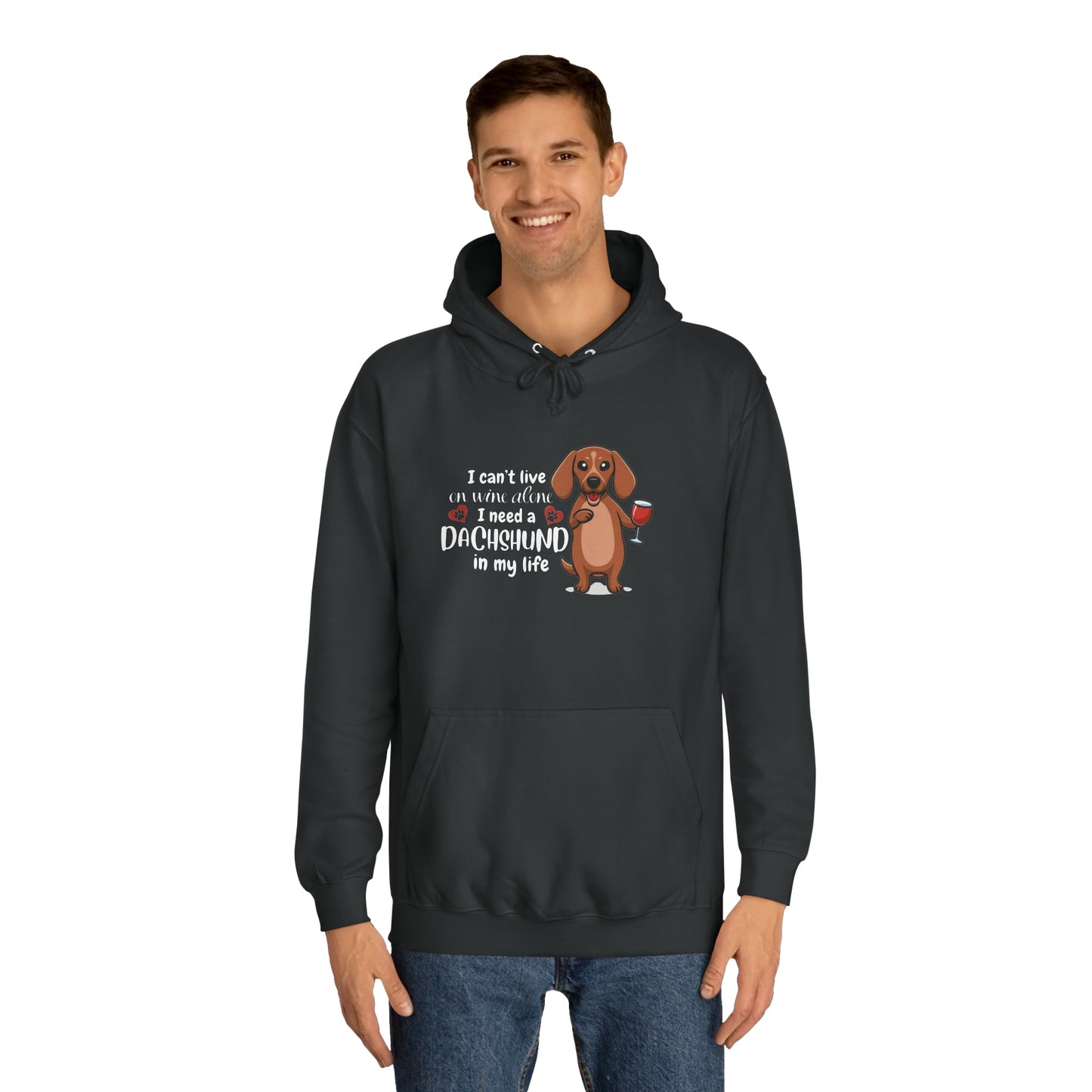 It's Wine Time - Dachshund Hoodie - Real Rad Boutique