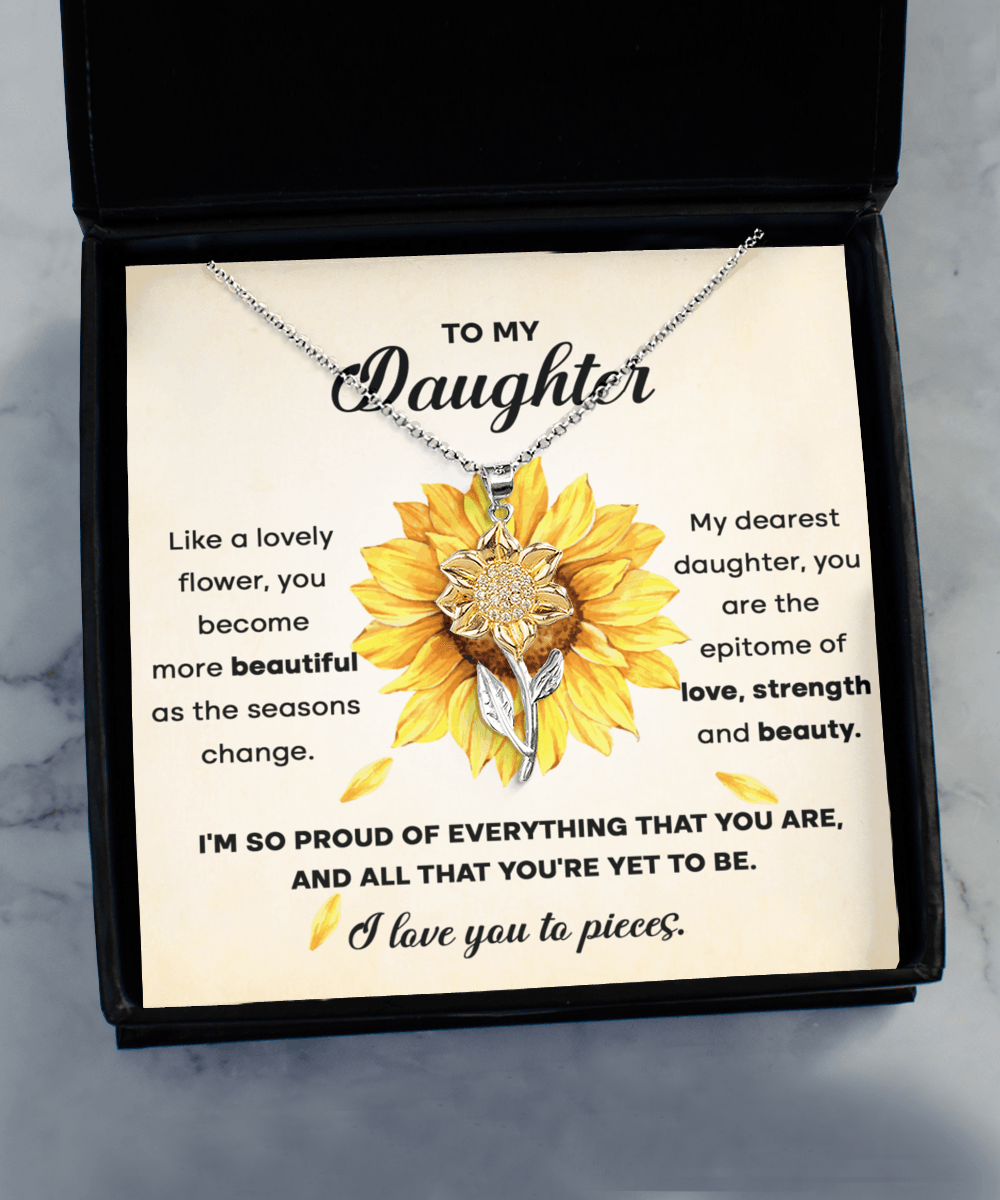 'Lovely Flower' Sunflower Necklace - Real Rad Boutique