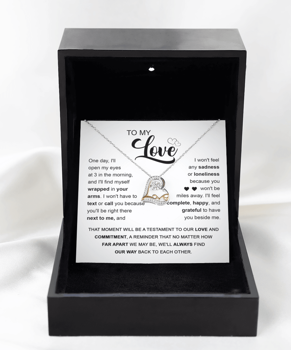 'My Love Next To Me' Love Dancing Necklace - Real Rad Boutique