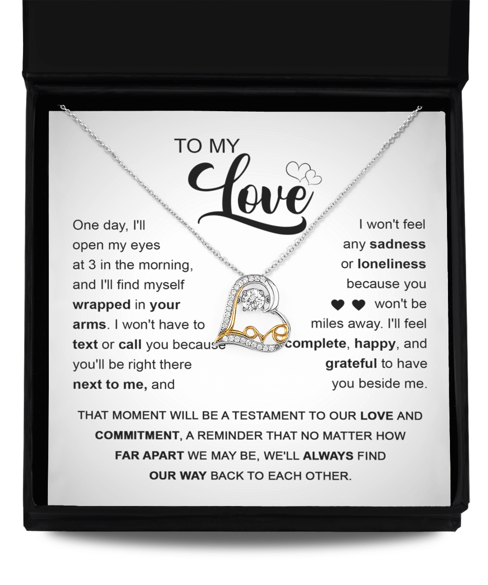 'My Love Next To Me' Love Dancing Necklace - Real Rad Boutique