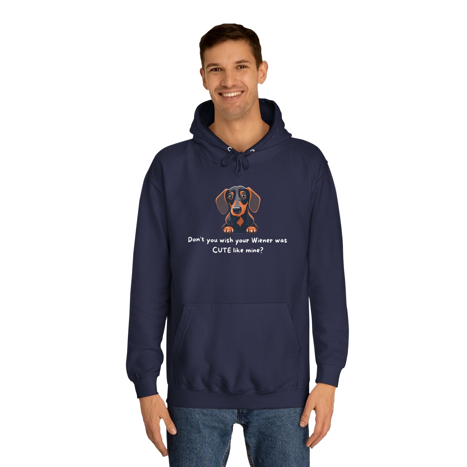 My Wiener is Cute - Dachshund Hoodie - Real Rad Boutique