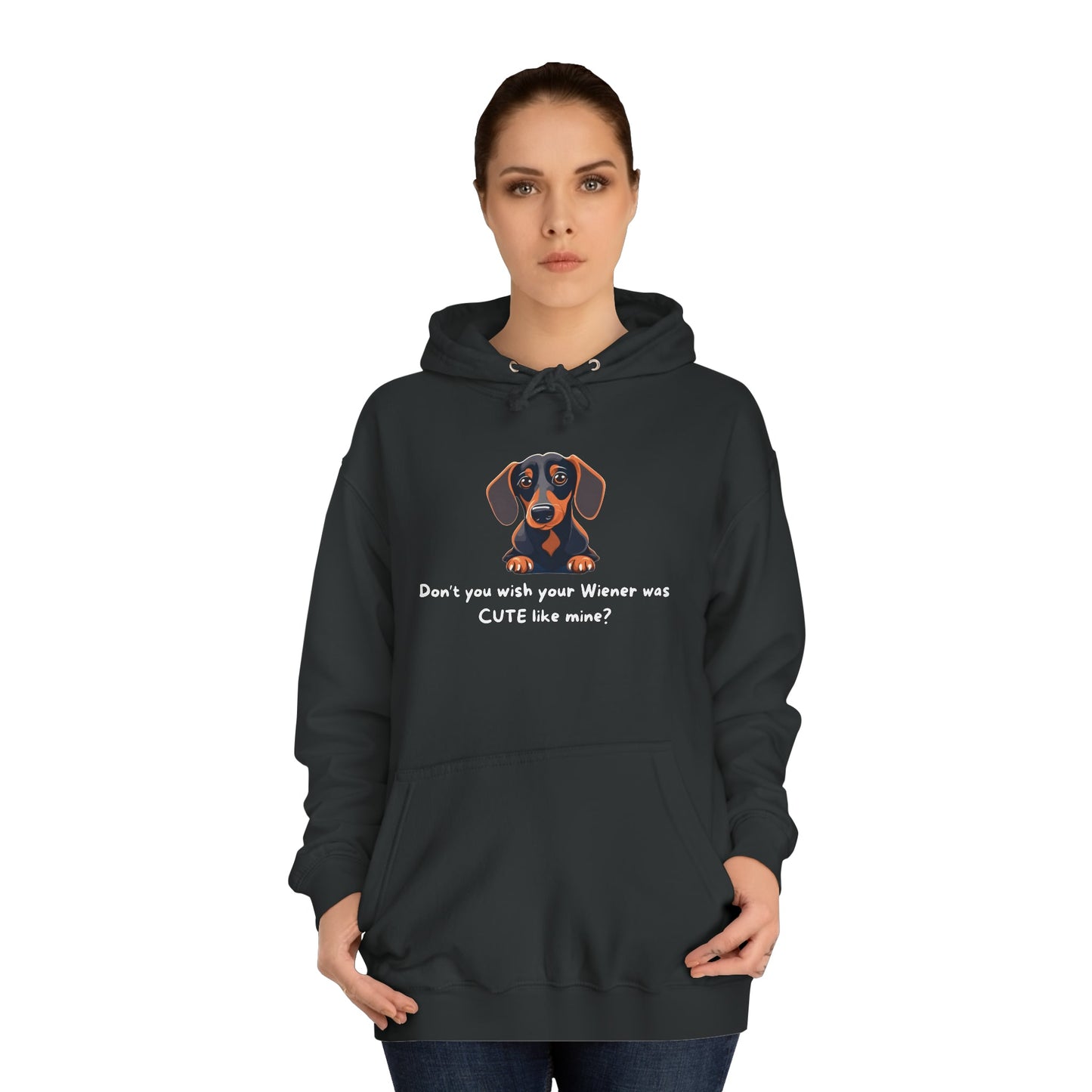 My Wiener is Cute - Dachshund Hoodie - Real Rad Boutique