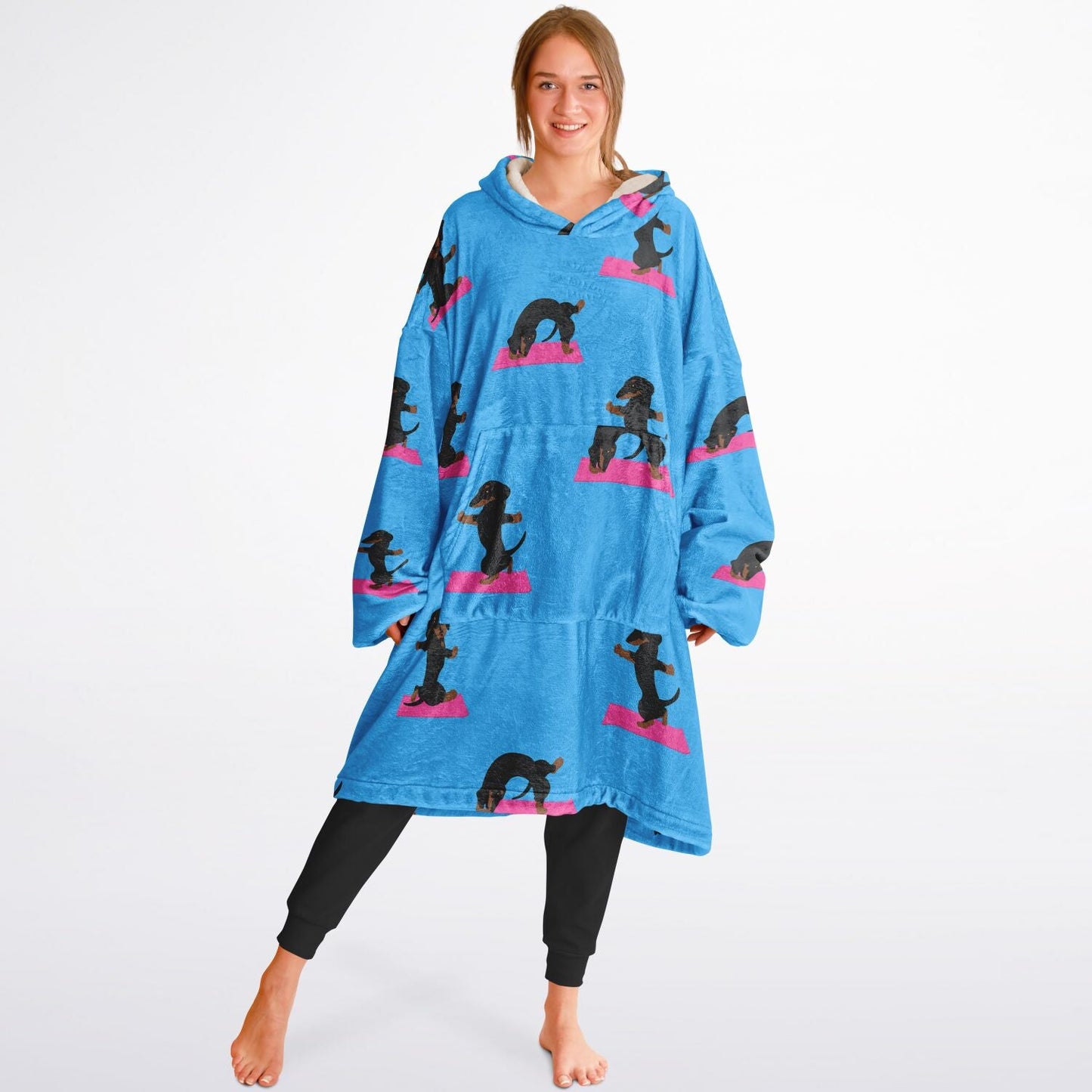 Namaste - Dachshund Snug Hoodie - Real Rad Boutique