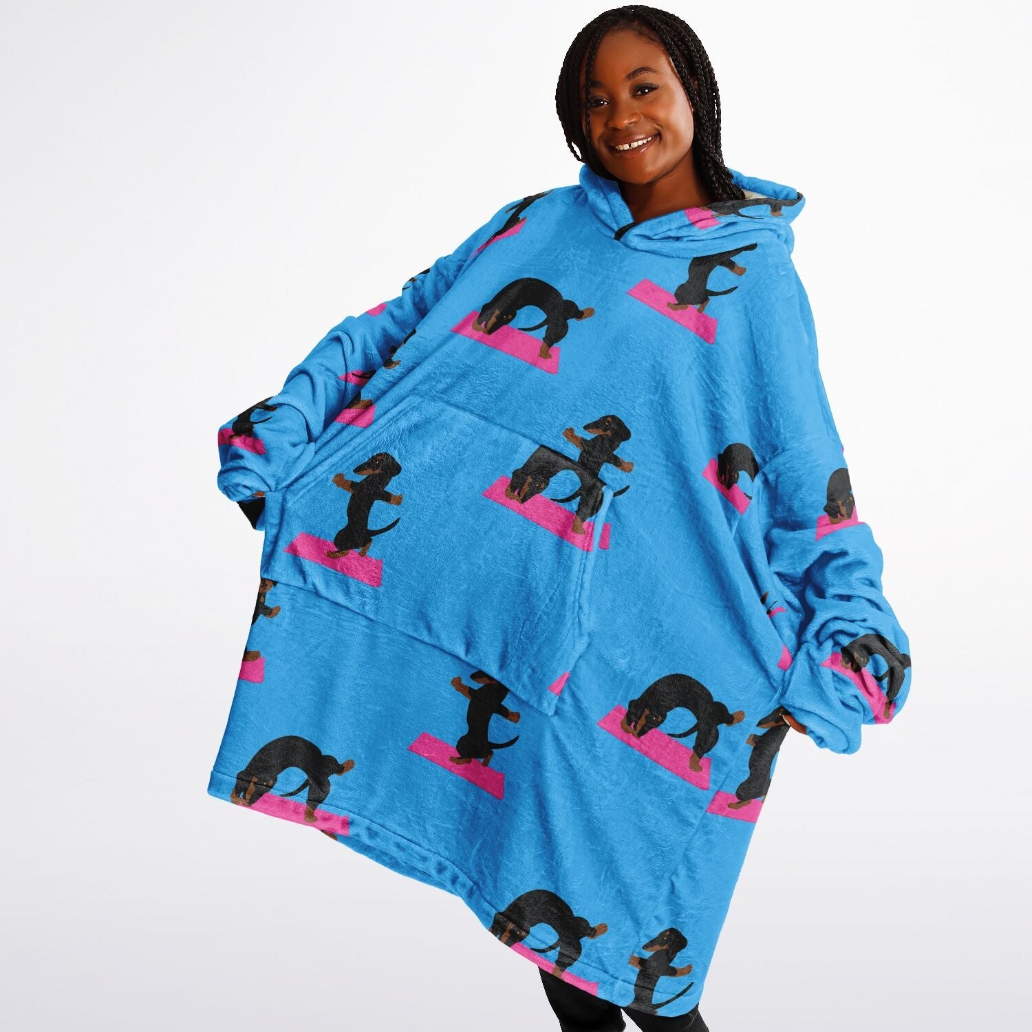 Namaste - Dachshund Snug Hoodie - Real Rad Boutique