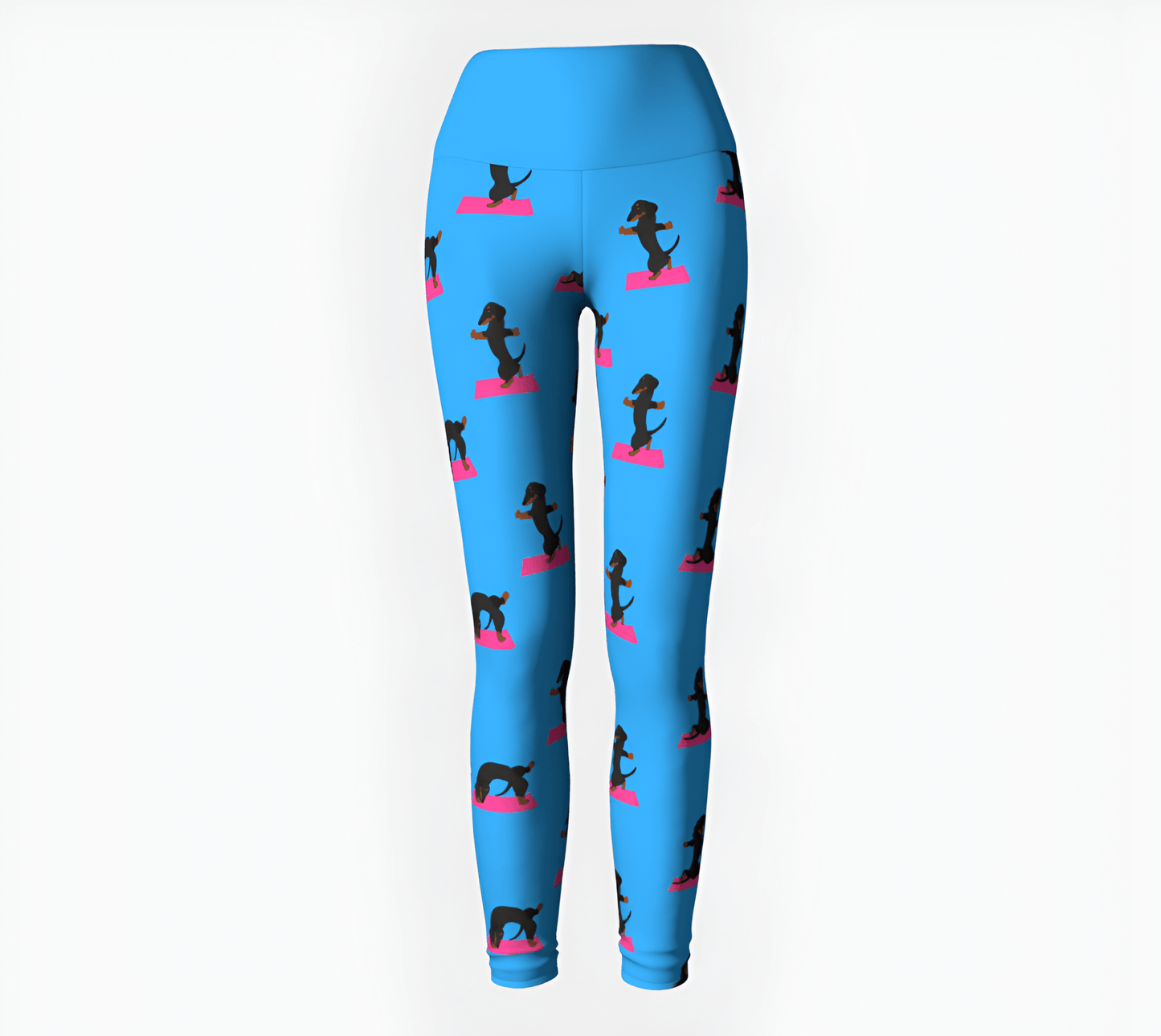 Namaste - Dachshund Yoga Leggings - Real Rad Boutique