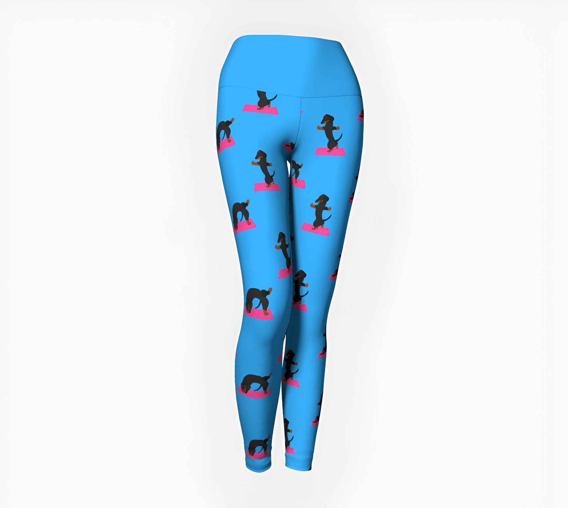 Namaste - Dachshund Yoga Leggings - Real Rad Boutique