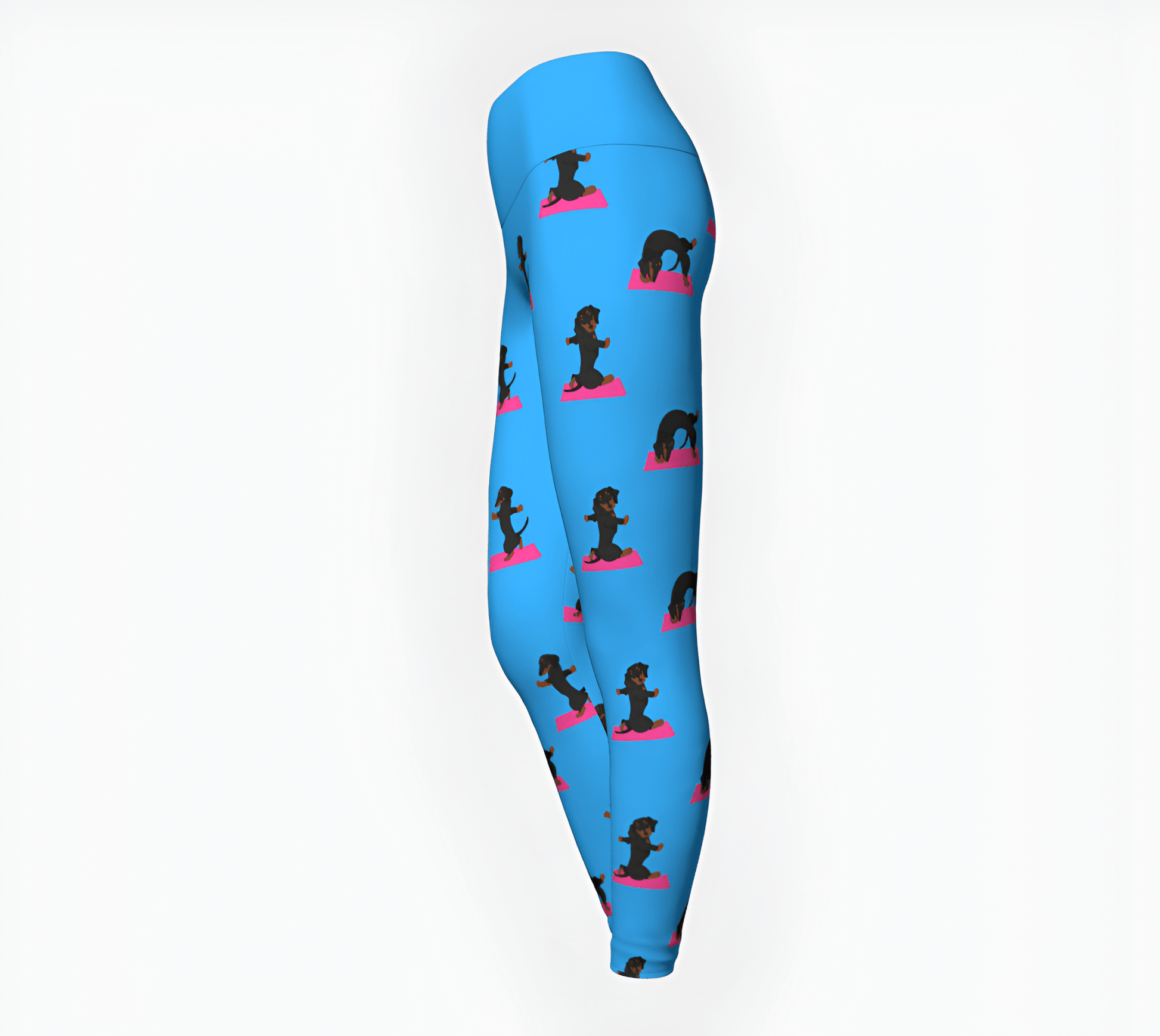 Namaste - Dachshund Yoga Leggings - Real Rad Boutique