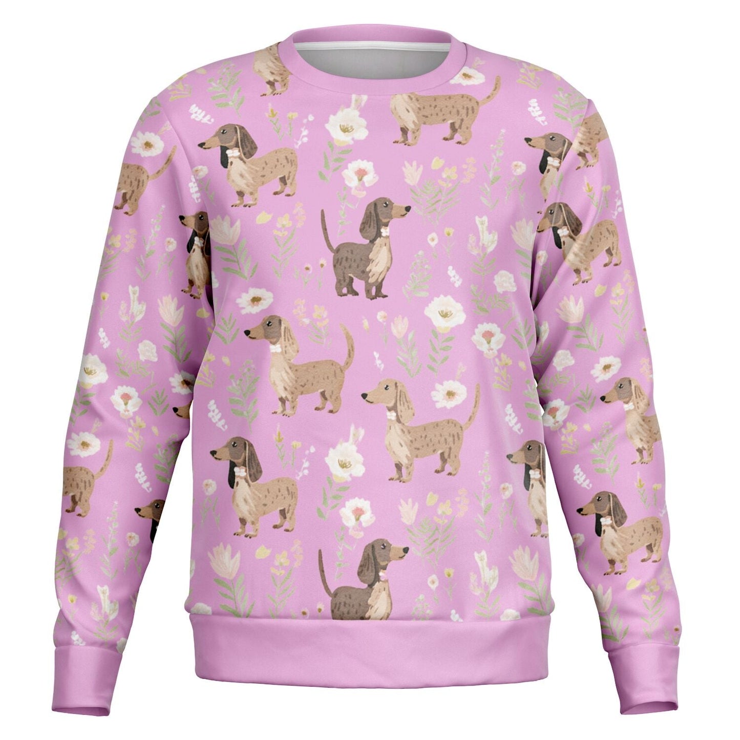 Pink Blooms - Dachshund Sweatshirt - Real Rad Boutique