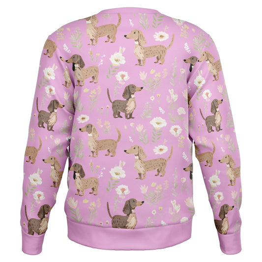 Pink Blooms - Dachshund Sweatshirt - Real Rad Boutique