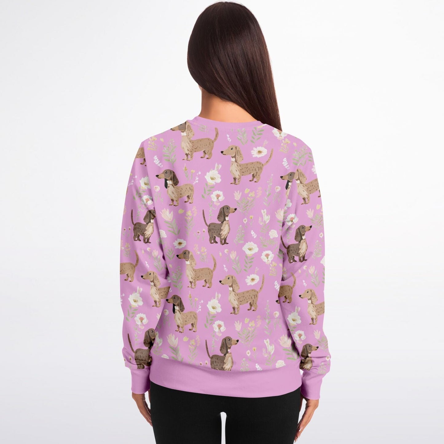 Pink Blooms - Dachshund Sweatshirt - Real Rad Boutique