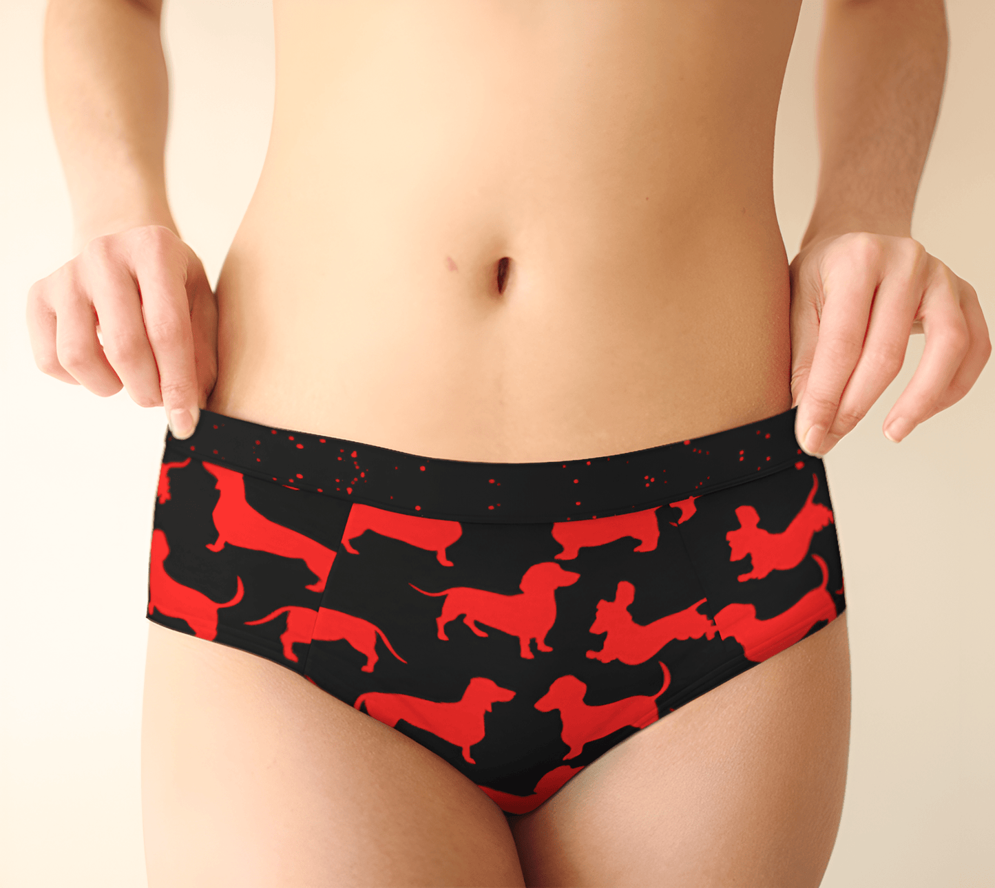 Playful Paws - Dachshund Cheeky Briefs - Real Rad Boutique